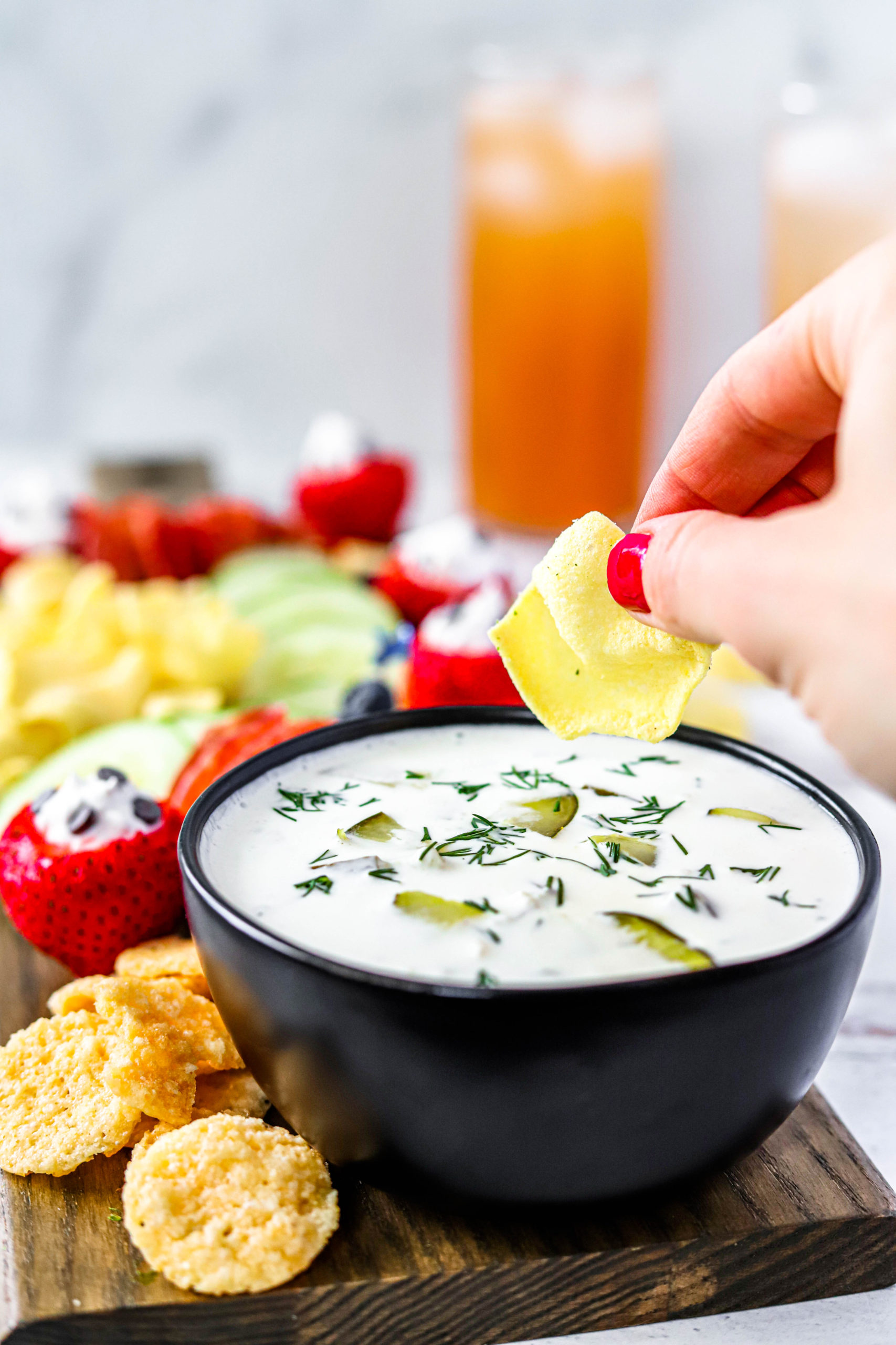 Beyond Basic: The Ultimate Dill Pickle Dip with Cornichons & Capers